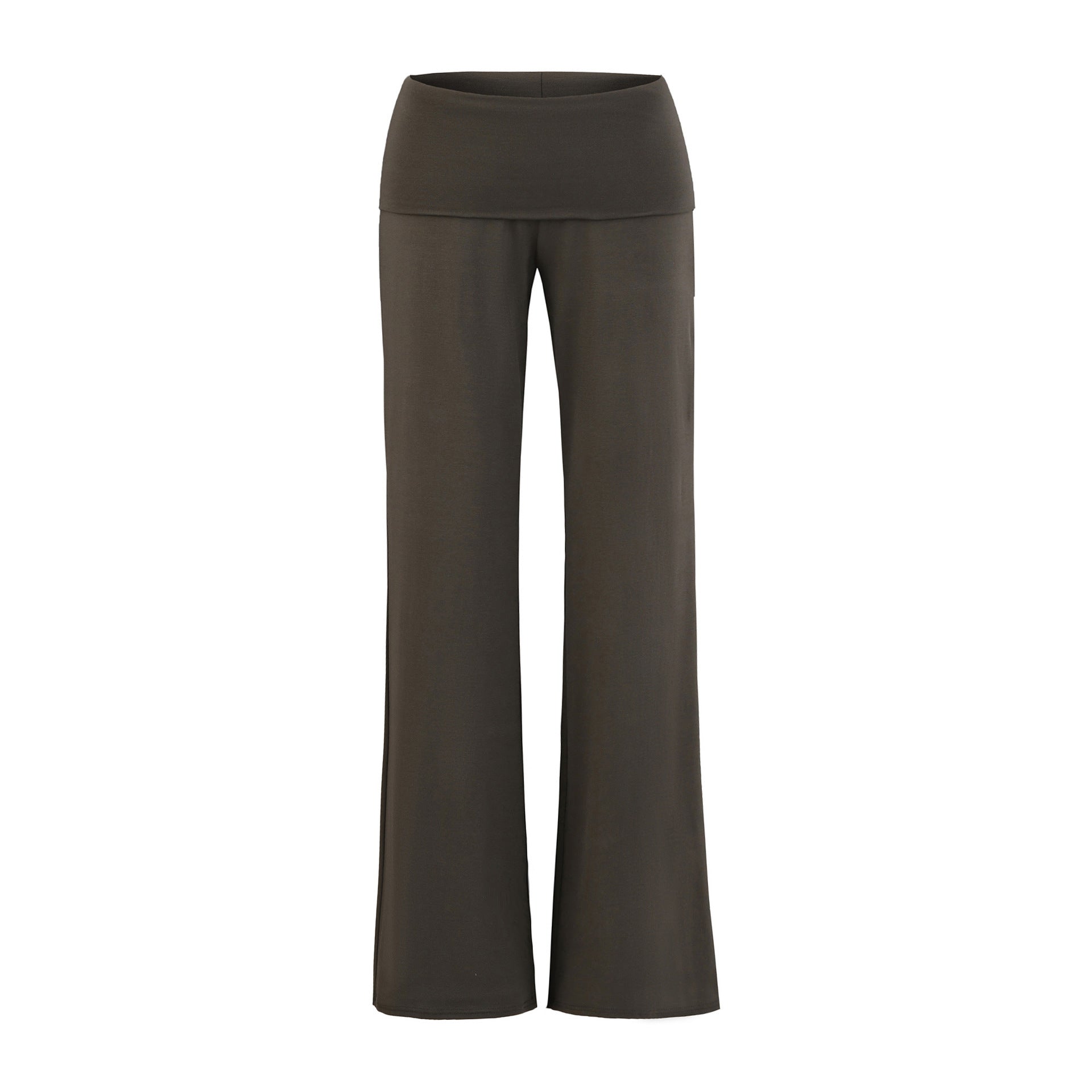 Pantalon Yoga Jambe Droite Taille Basse Ample