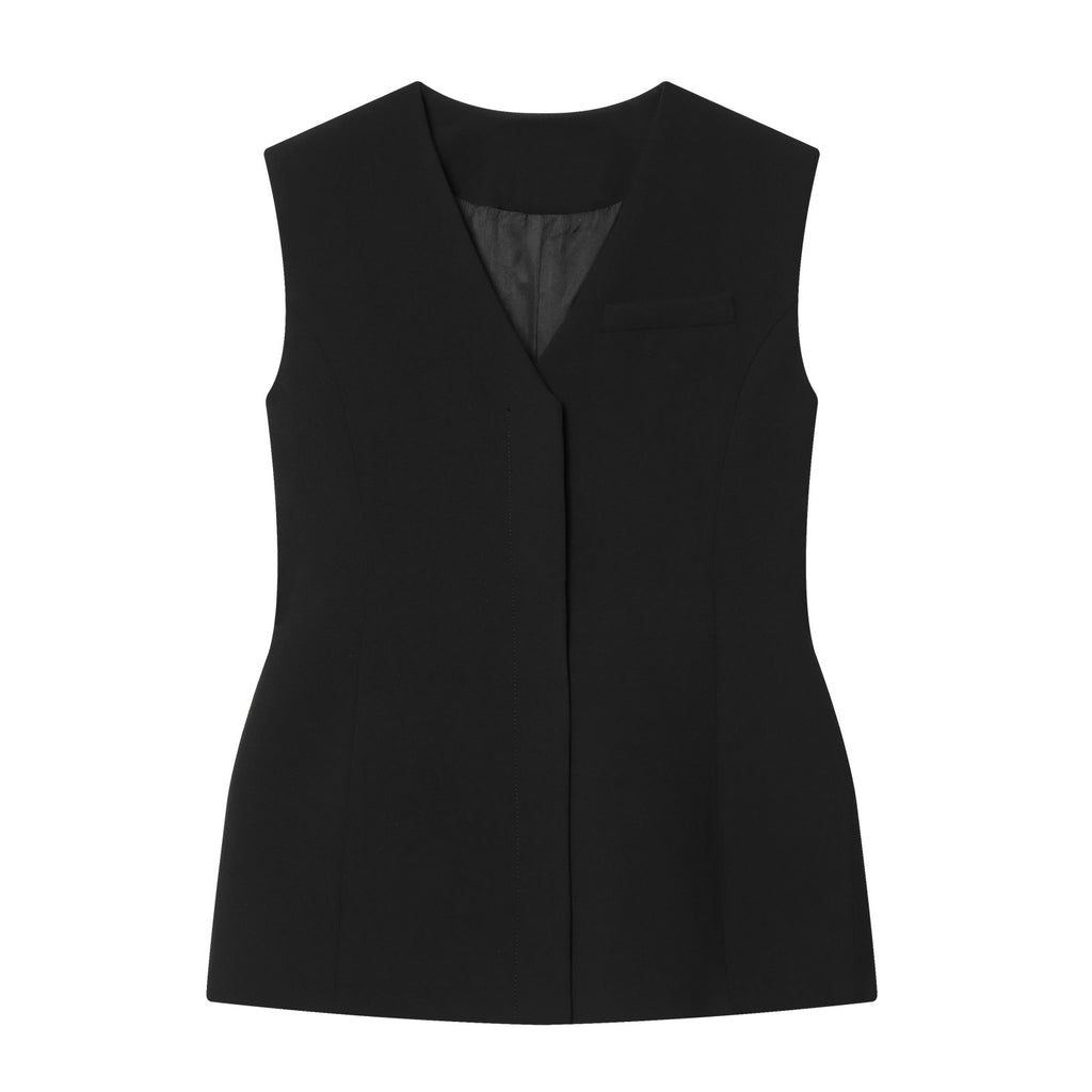 Ensemble Gilet Slim + Pantalon Droit Taille Haute