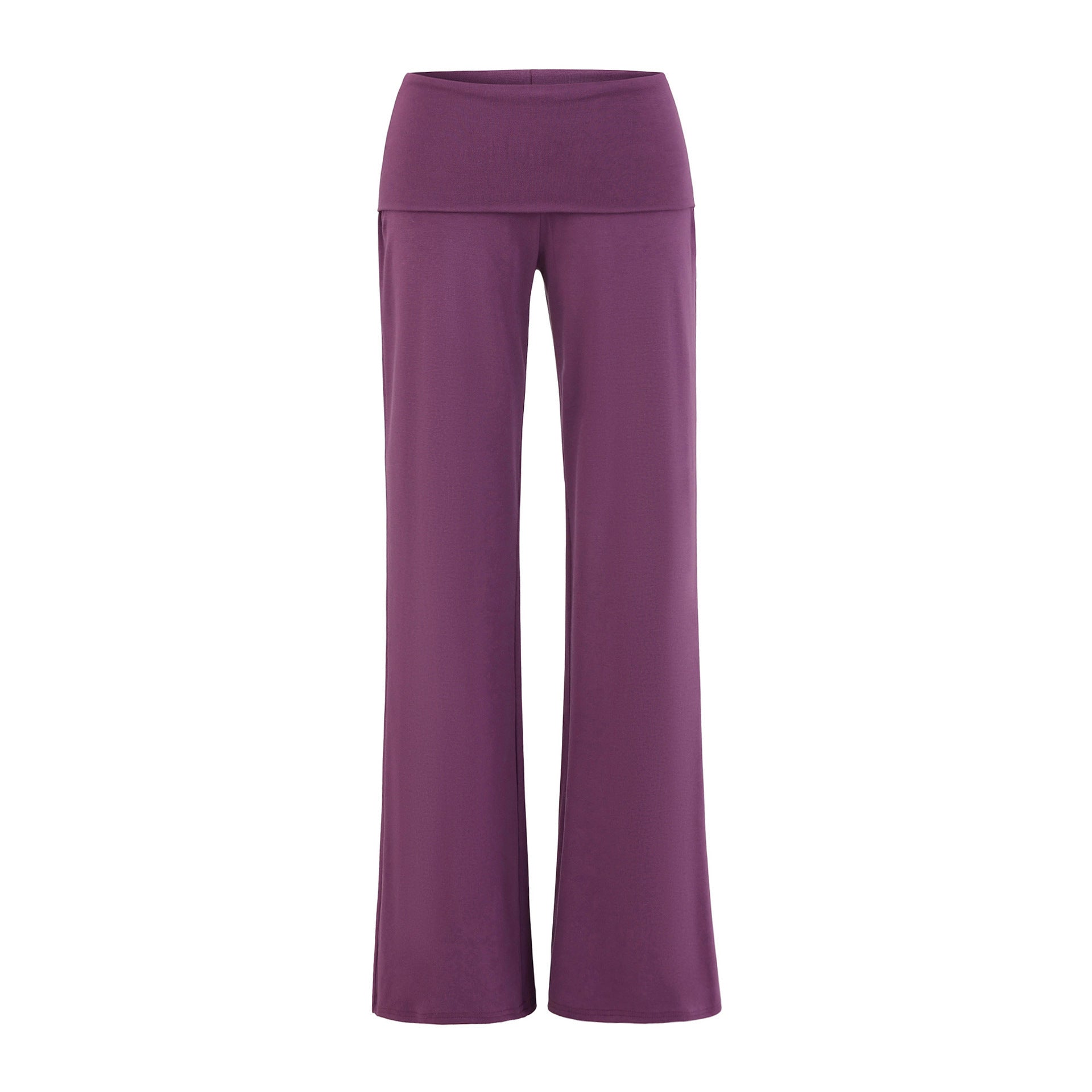 Pantalon Yoga Jambe Droite Taille Basse Ample