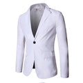 Blazer Slim Fit Col Cranté Monobouton