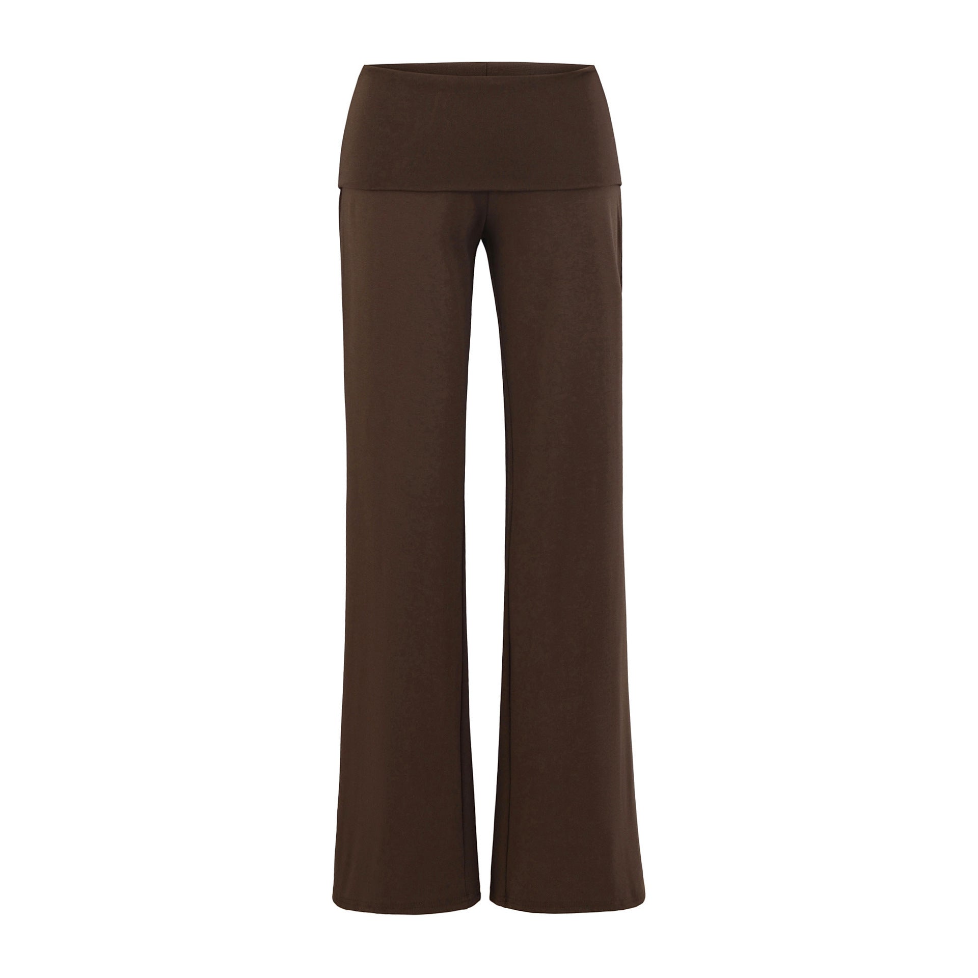Pantalon Yoga Jambe Droite Taille Basse Ample