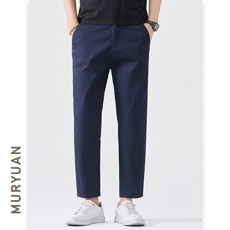 Pantalon Casual Slim Fit Taille Mi-Haute