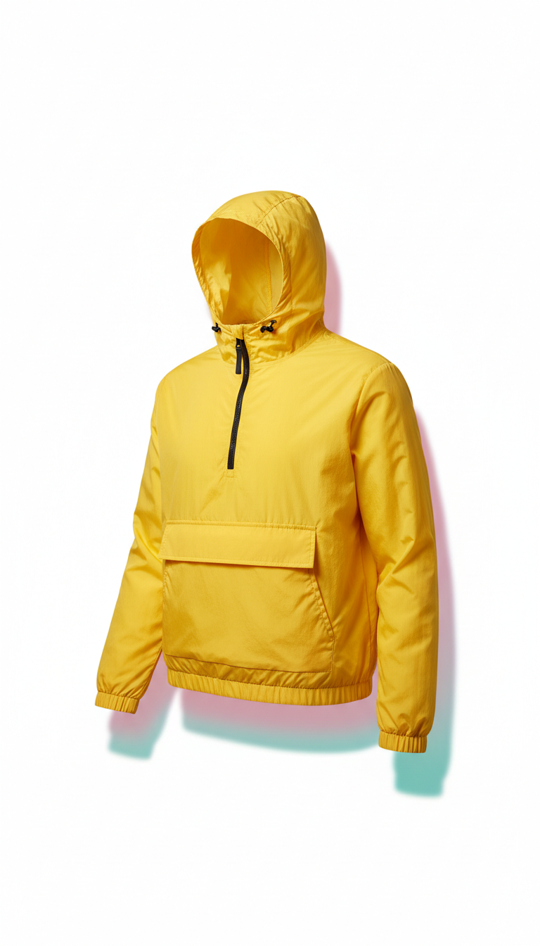 Coupe-vent unisexe jaune tendance