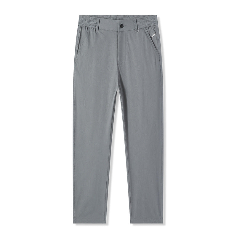 Pantalon 9/10 Slim Fit Jambe Droite Taille Mi-Haute