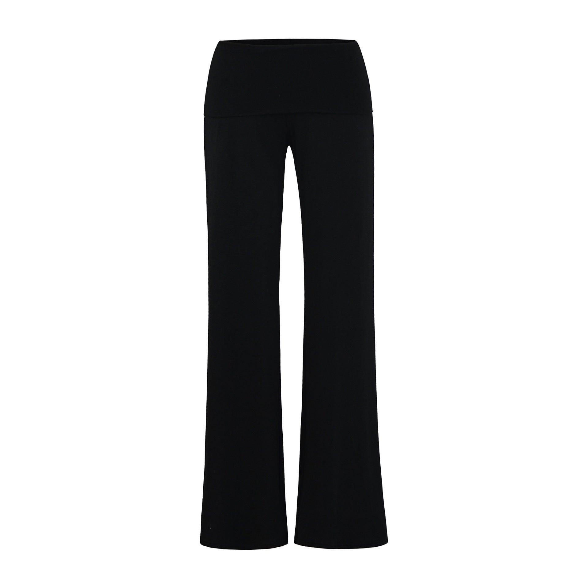 Pantalon Yoga Jambe Droite Taille Basse Ample