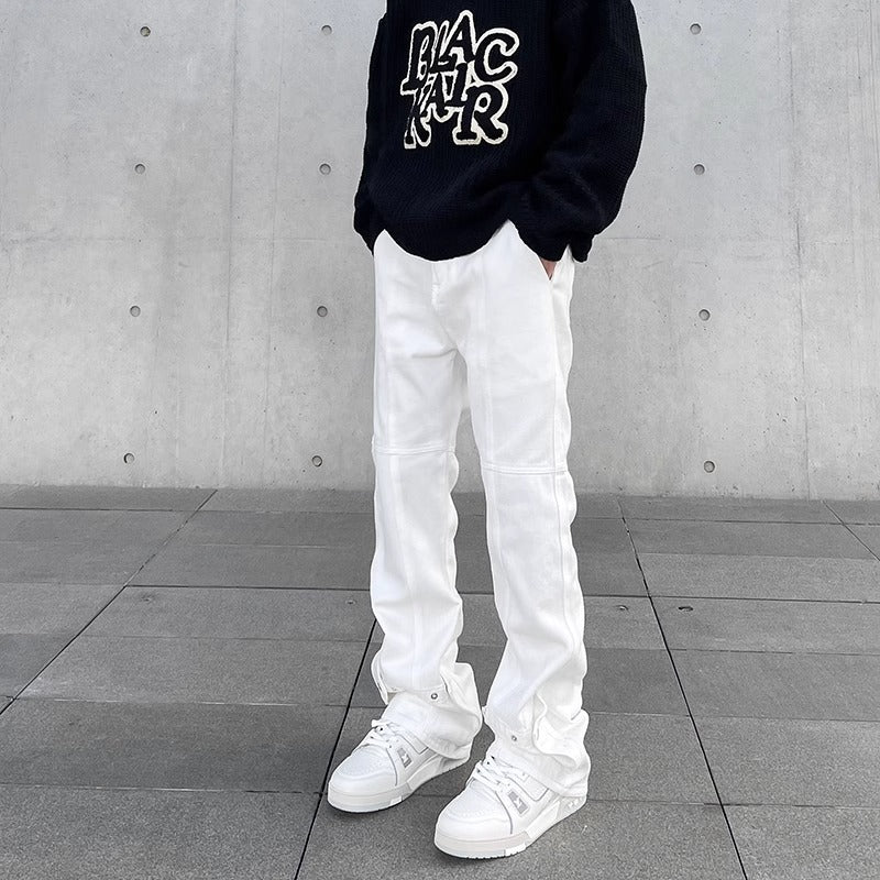 Jean Denim Flare Loose Fit Style Harajuku Homme
