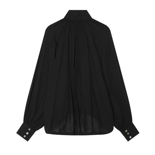 Commuting style simple and versatile high neck shirt