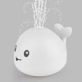 Summer Electric Induction Water Spray Whale Baby Bathroom Bath Toy With Light Music Universal Water Play Toy