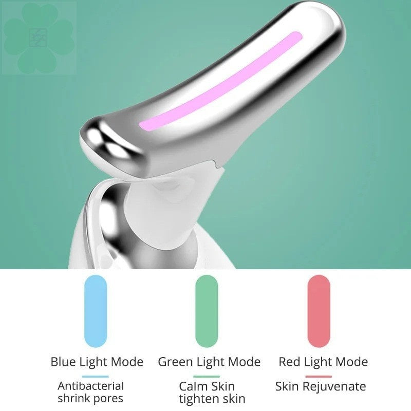 Neck beauty device vibration massage neck wrinkle device lifting neck and facial color light introduction beauty device