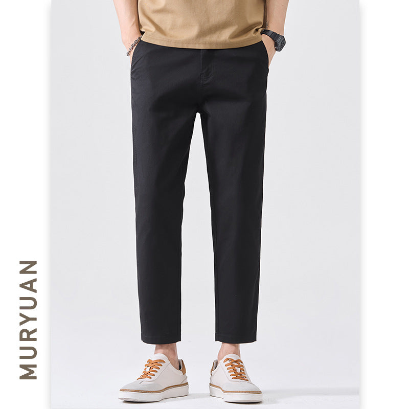 Pantalon Casual Slim Fit Taille Mi-Haute