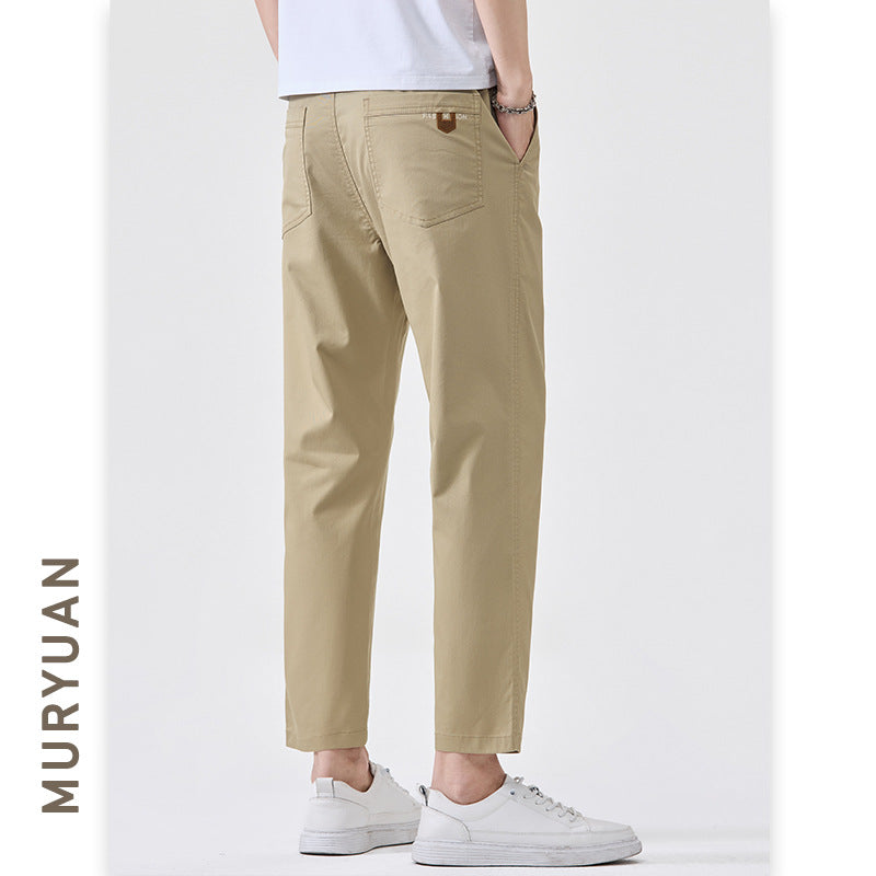 Pantalon Casual Slim Fit Taille Mi-Haute