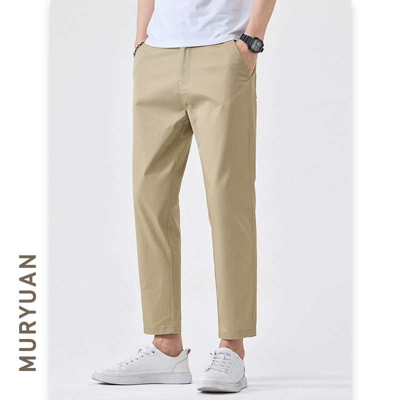 Pantalon Casual Slim Fit Taille Mi-Haute