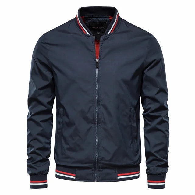 Veste Bomber Col Montant Print Brand