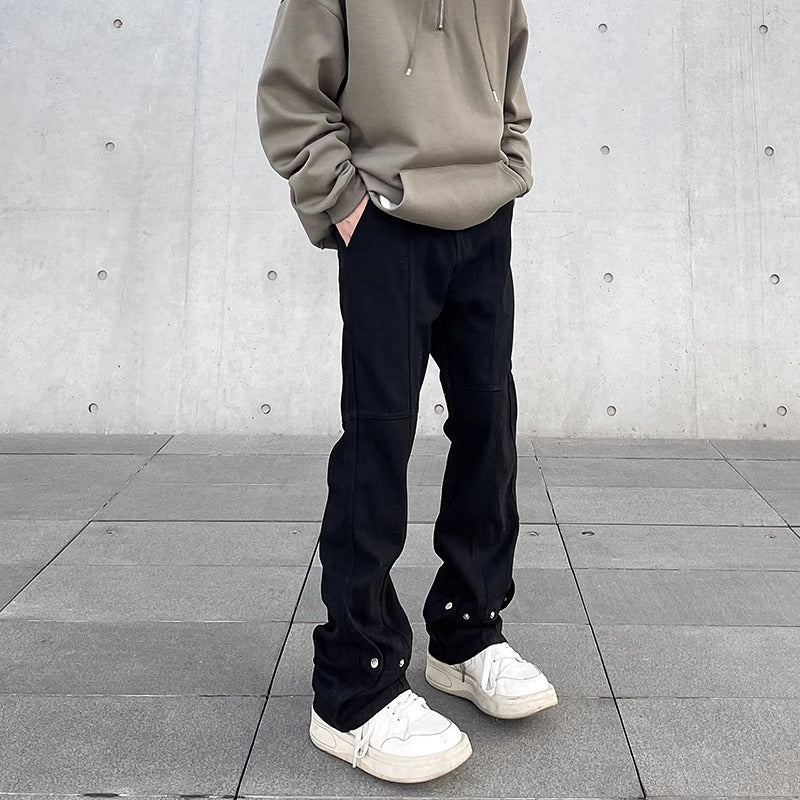Jean Denim Flare Loose Fit Style Harajuku Homme