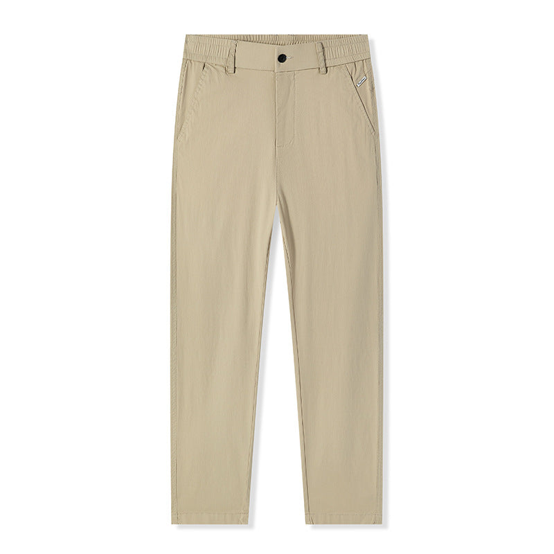 Pantalon 9/10 Slim Fit Jambe Droite Taille Mi-Haute