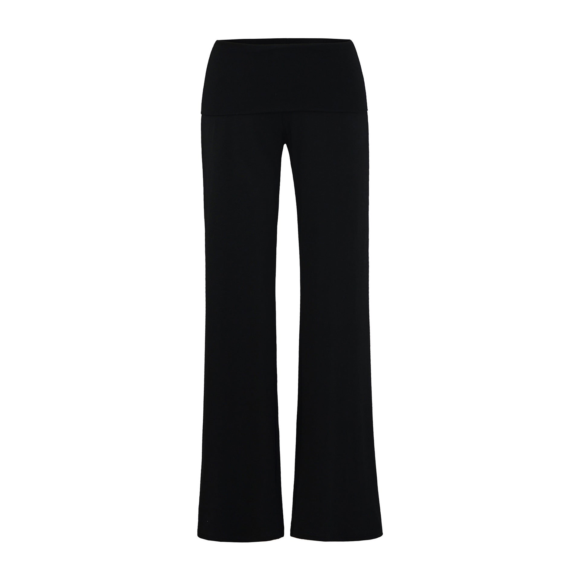 Pantalon Yoga Jambe Droite Taille Basse Ample