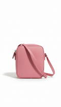 Sac bandoulière rose pop synthétique