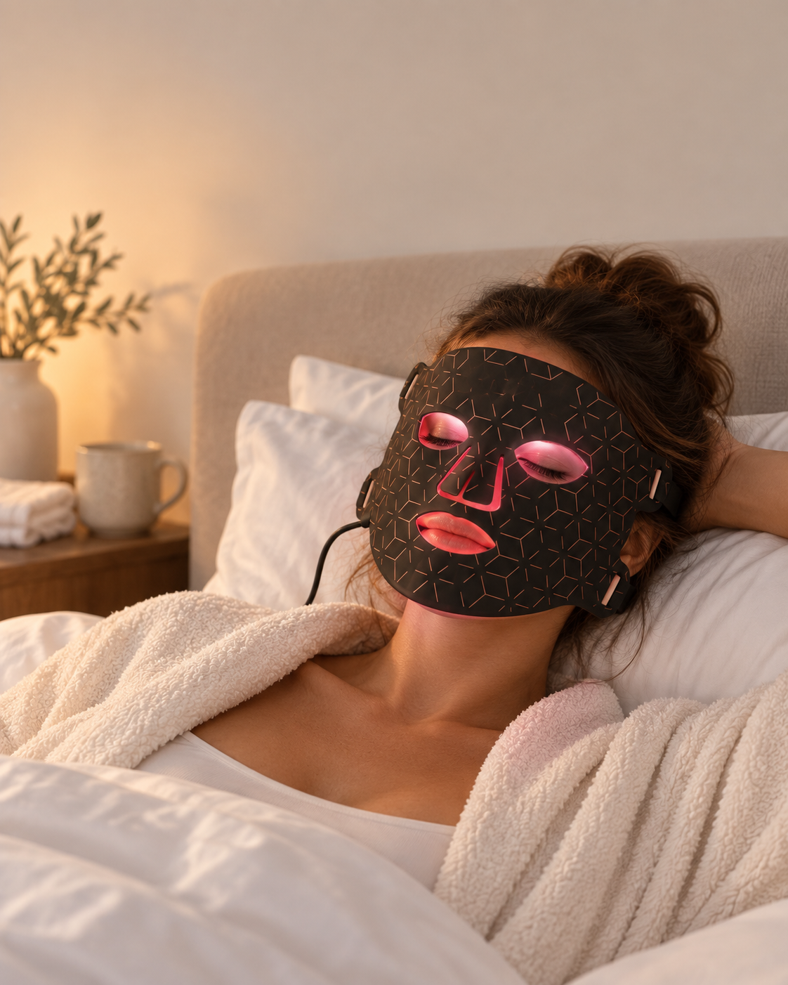 Masque LED Beauté Visage — Soin Professionnel à Domicile